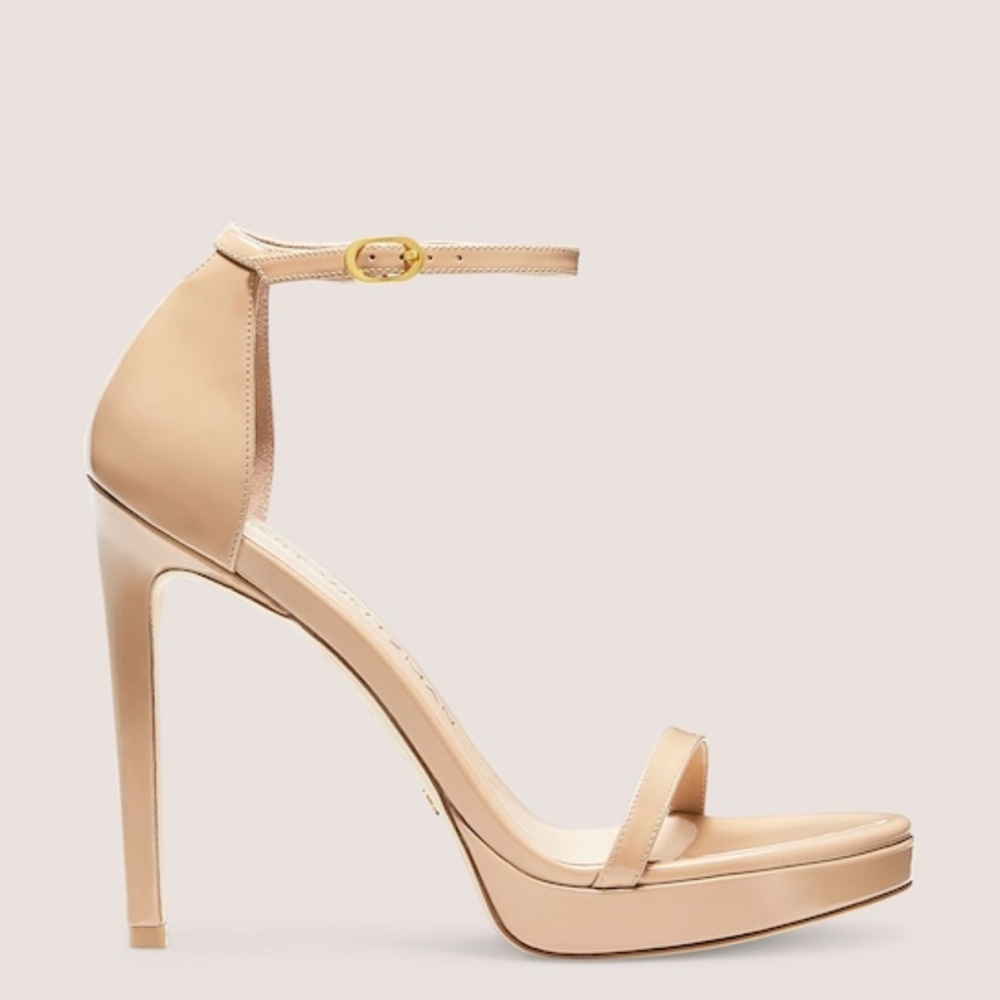 Stuart Weitzman Nudist Disco Heel-Size 10